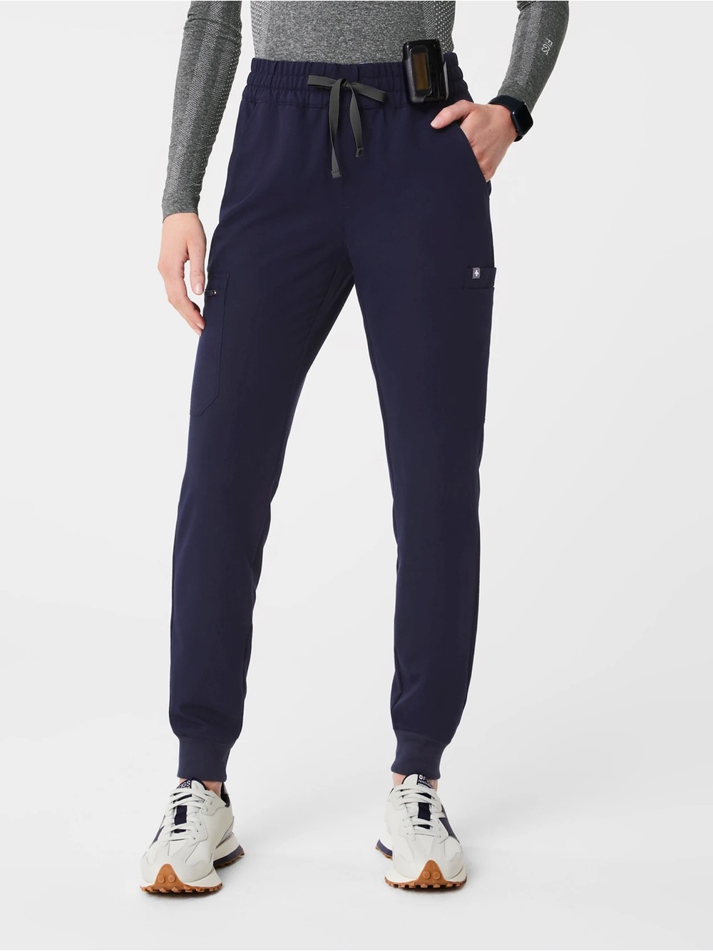 Figs Uman High Waist Jogger Scrub Pant - XL Navy